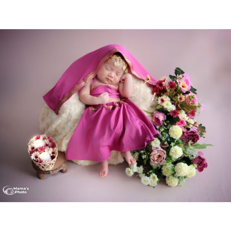 Newborn Indian Costumes For Baby Photo Props Shopee Malaysia