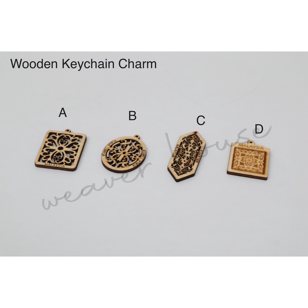 5PCS Wooden Keychain Charm Souvenirs Malaysia Shopee Malaysia