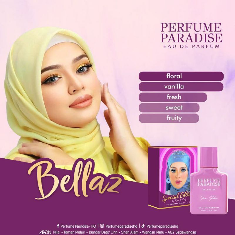 Perfume Limited Edition, Perfume Paradise Perfume Mua Bellaz Shopee
