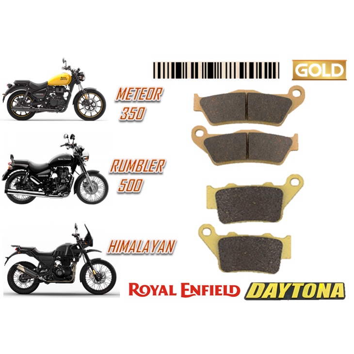 ROYAL ENFIELD DISC BRAKE PADS METEOR 350 RUMBLER 500 HIMALAYAN GOLD
