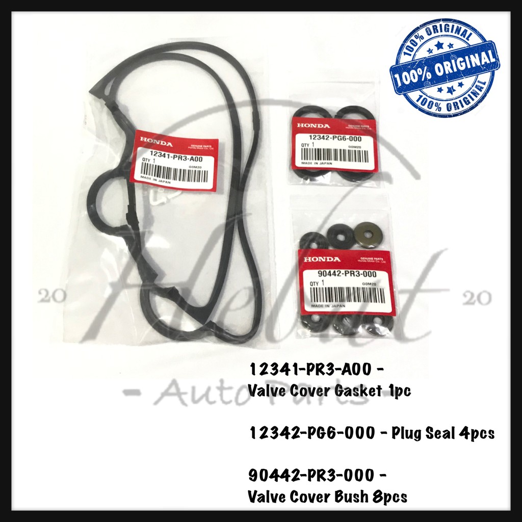 Honda Civic SR4 1.6 DOHC VTEC B16A B18C Valve Cover Gasket / Plug Seal