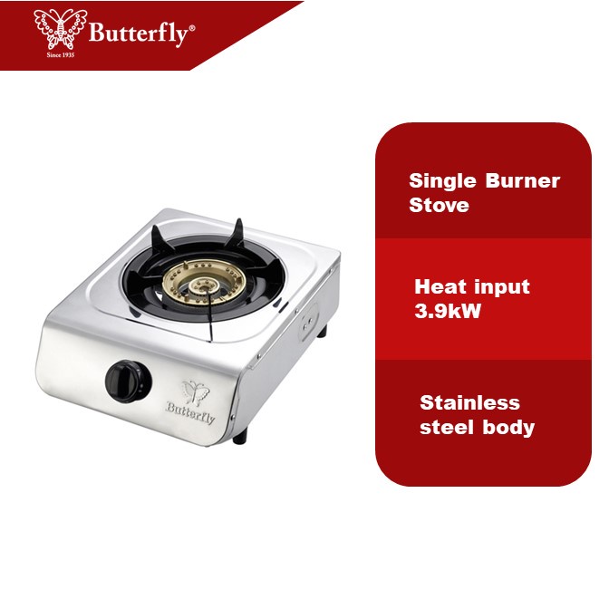 Butterfly Stainless Steel Single Gas Stove BGC368/343 Shopee Malaysia
