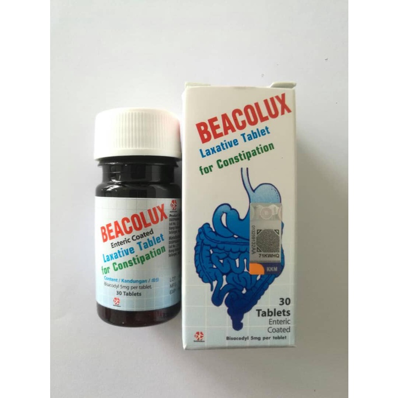 BEACOLUX LAXATIVE TABLET FOR CONSTIPATION 30 TABS ENTERIC COATED [Exp