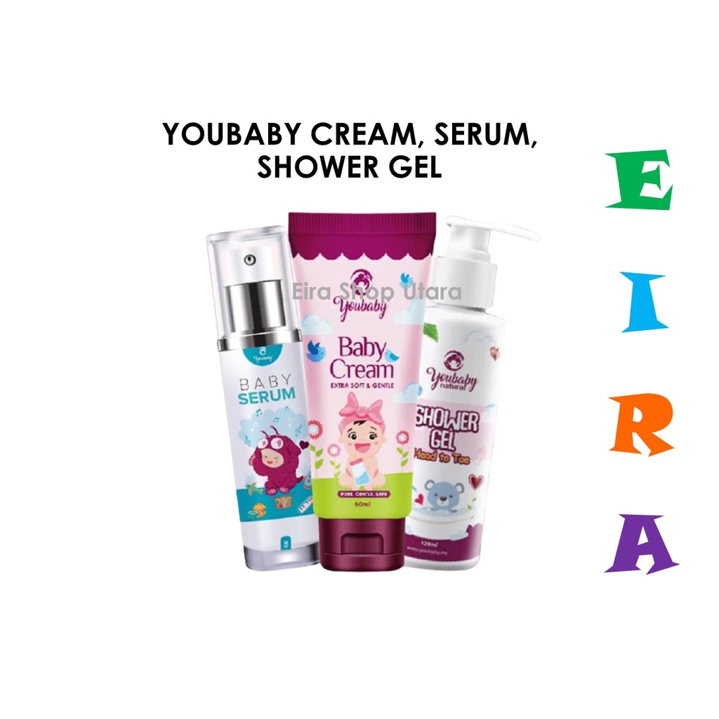 YOUBABY CREAM, BABY SERUM & SHOWER GEL TIADA SLS PARABEN Shopee Malaysia