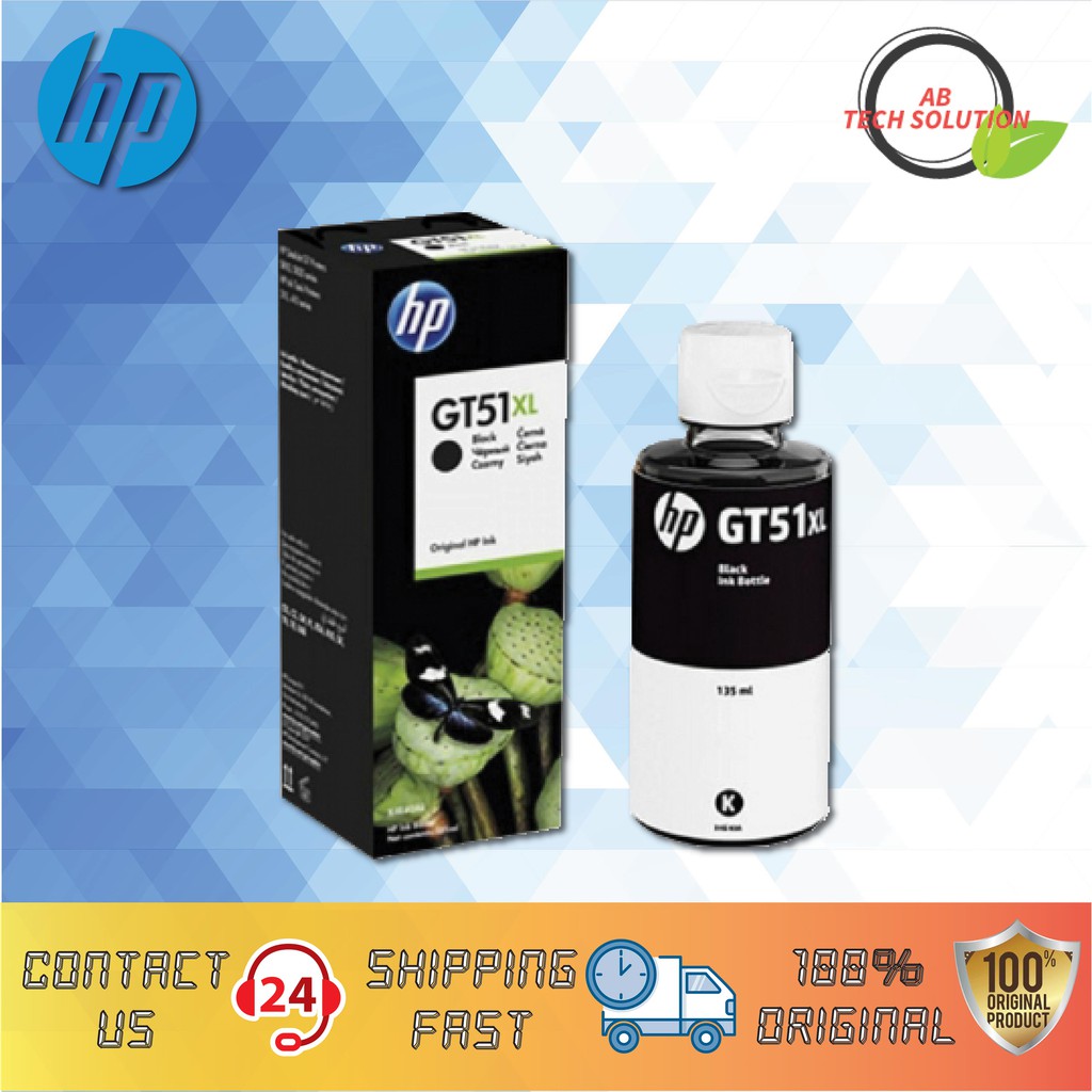 HP GT51XL Black Original Ink Bottle X4E40AA Shopee Malaysia