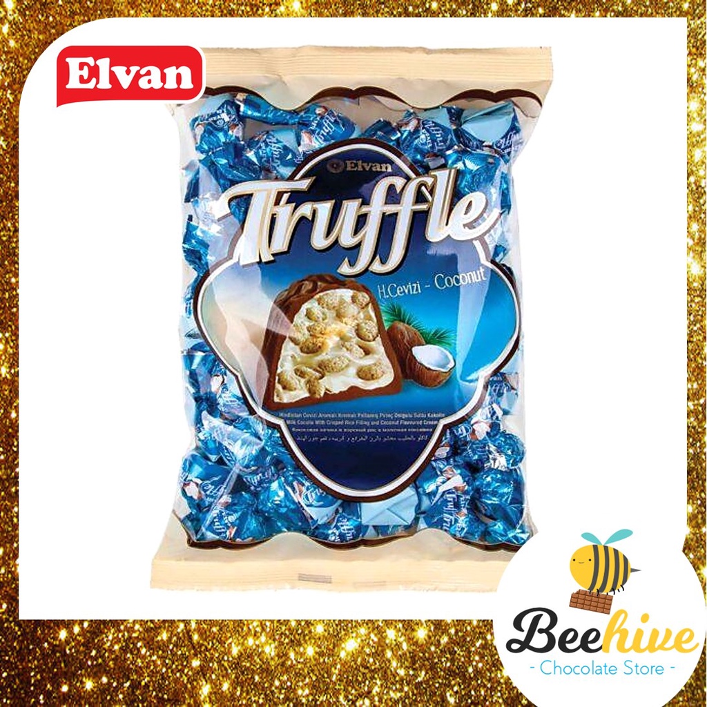 Elvan Truffle Coconut Chocolate 500g [Halal] Shopee Malaysia