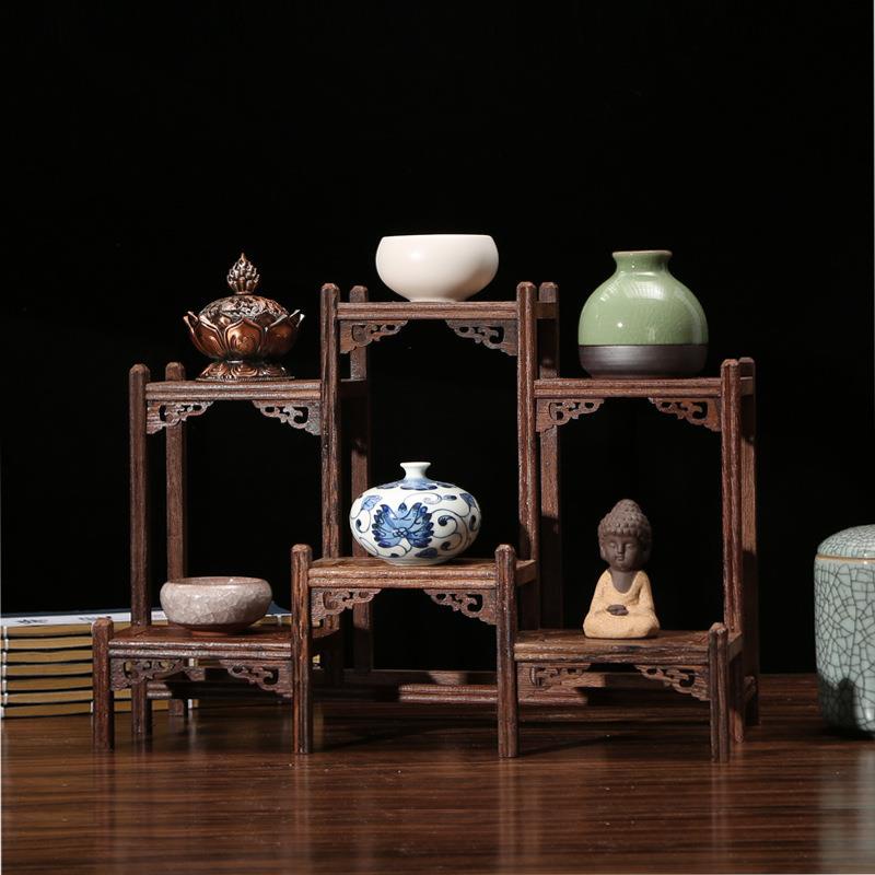 Door Frame Antique Shelf Chinese Style Small Duobao Shelf Solid Wood