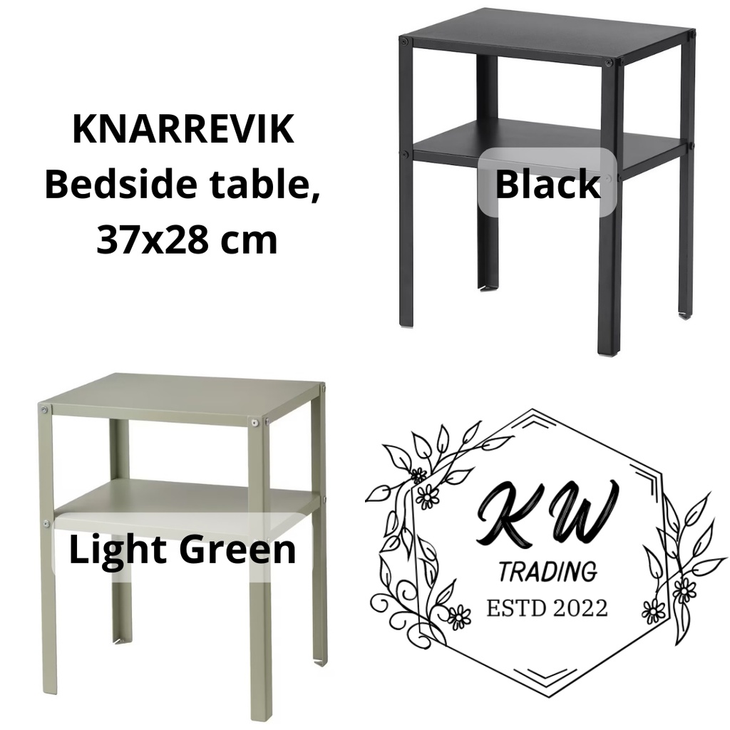 IKEA KNARREVIK Bedside table, 37x28 cm Shopee Malaysia