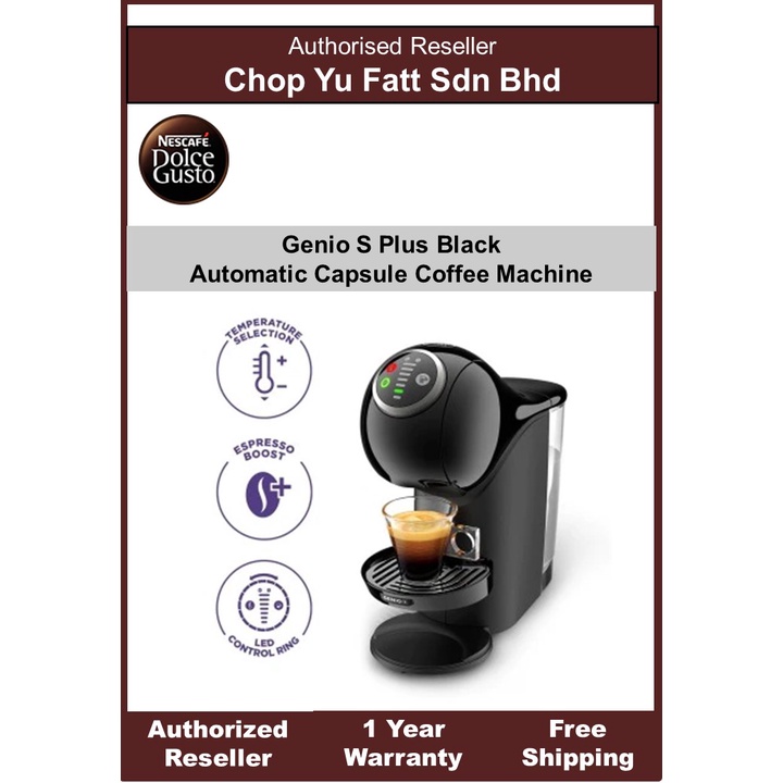 Nescafe Dolce Gusta Genio S Plus Black Capsule Machine Shopee Malaysia