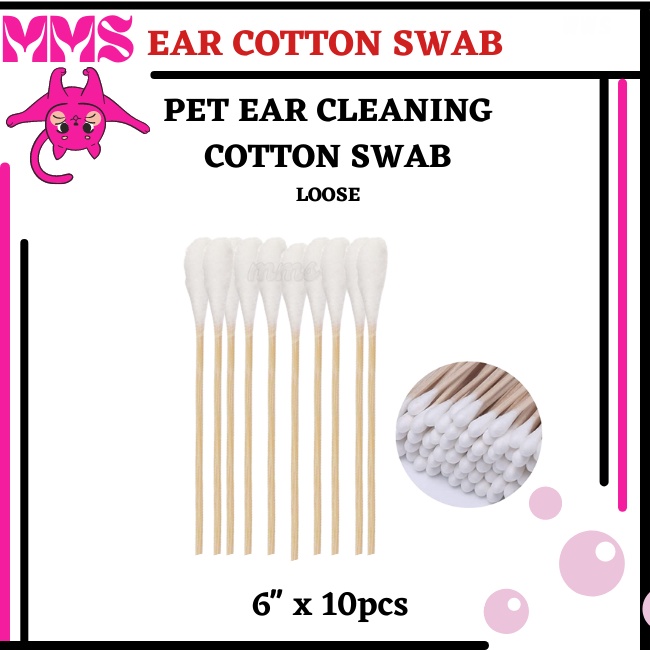 Pet Ear Cleaning Cotton Swab ( Ear Cotton Buds ) with Wooden Handle