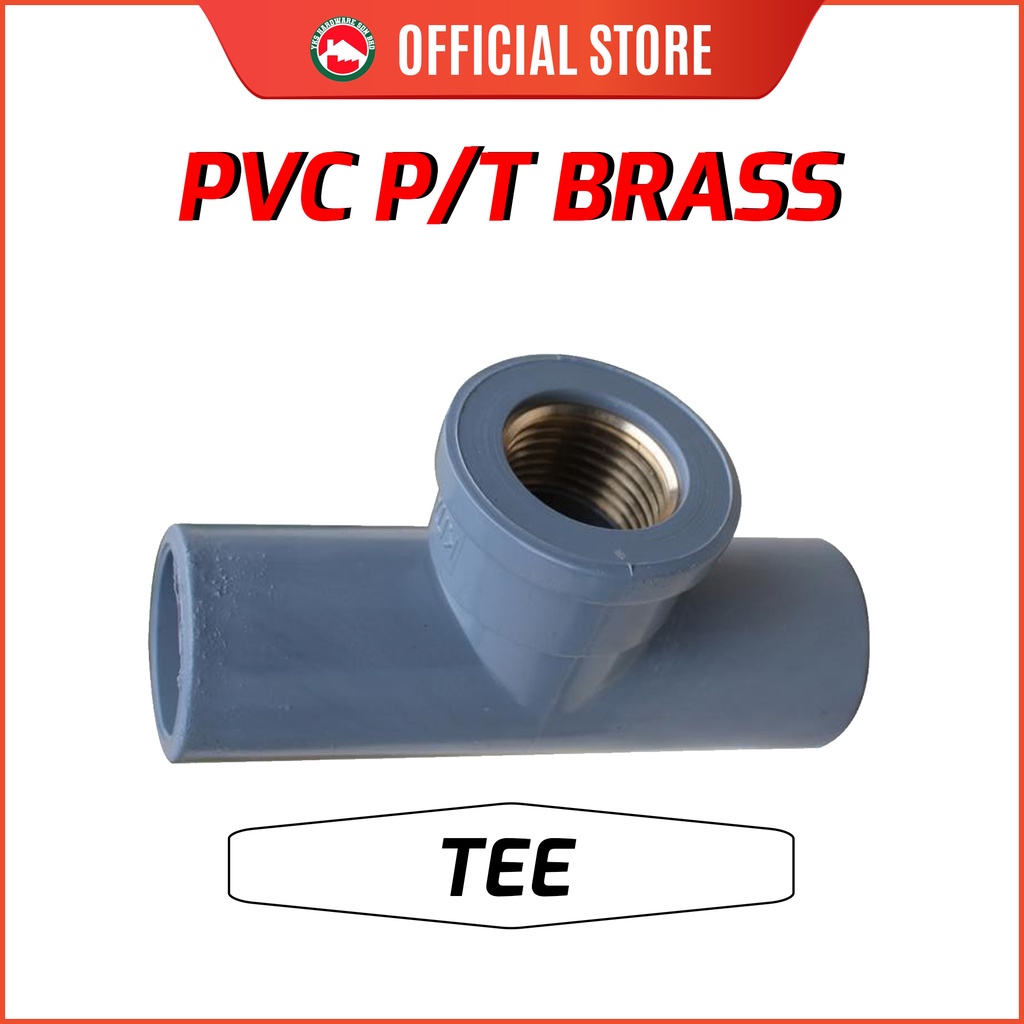 PVC P/T TEE BRASS THREADED PVC PIPE FITTING CONNECTOR Shopee Malaysia