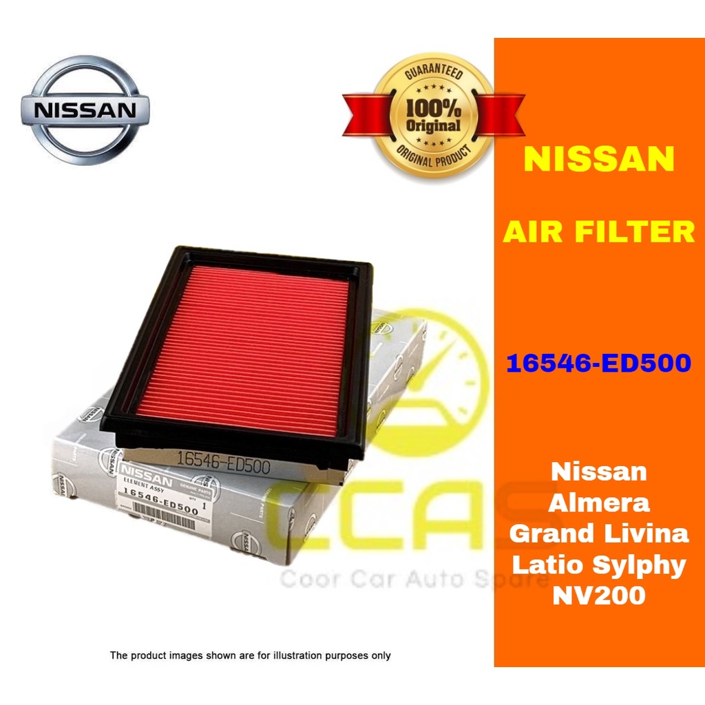 ( 100 ORIGINAL ) NISSAN Air Filter Nissan Almera N17L Grand Livina