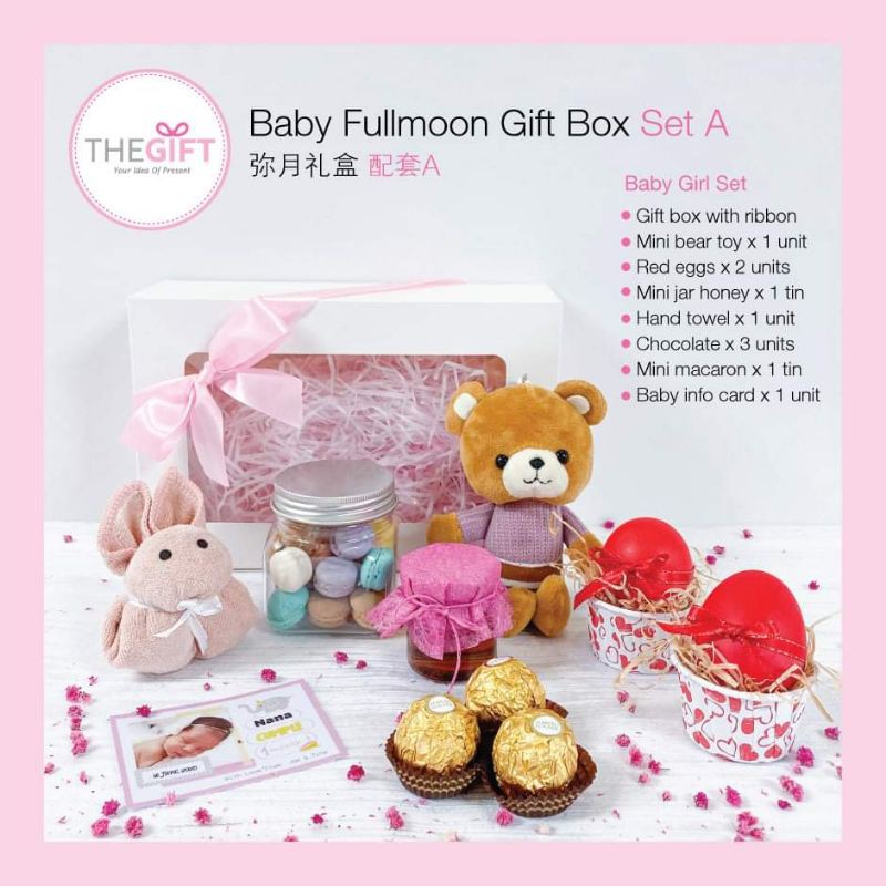 Baby fullmoon gift box 宝宝弥月回礼礼盒 Shopee Malaysia