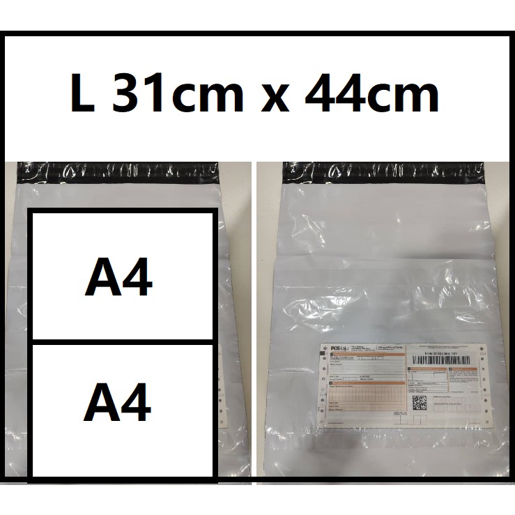 🔥 31cm x 44cm 50pcs Courier Flyer Bag With Consignment Pocket Parcel