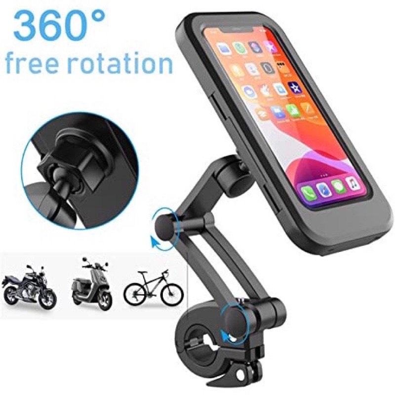 Phone Holder Motorcycle Waterproof Fon Holder Motorcycle Handphone