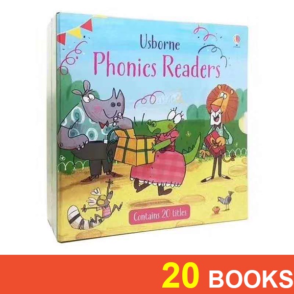 Usborne Phonics readers box set collection 20 books Shopee Malaysia