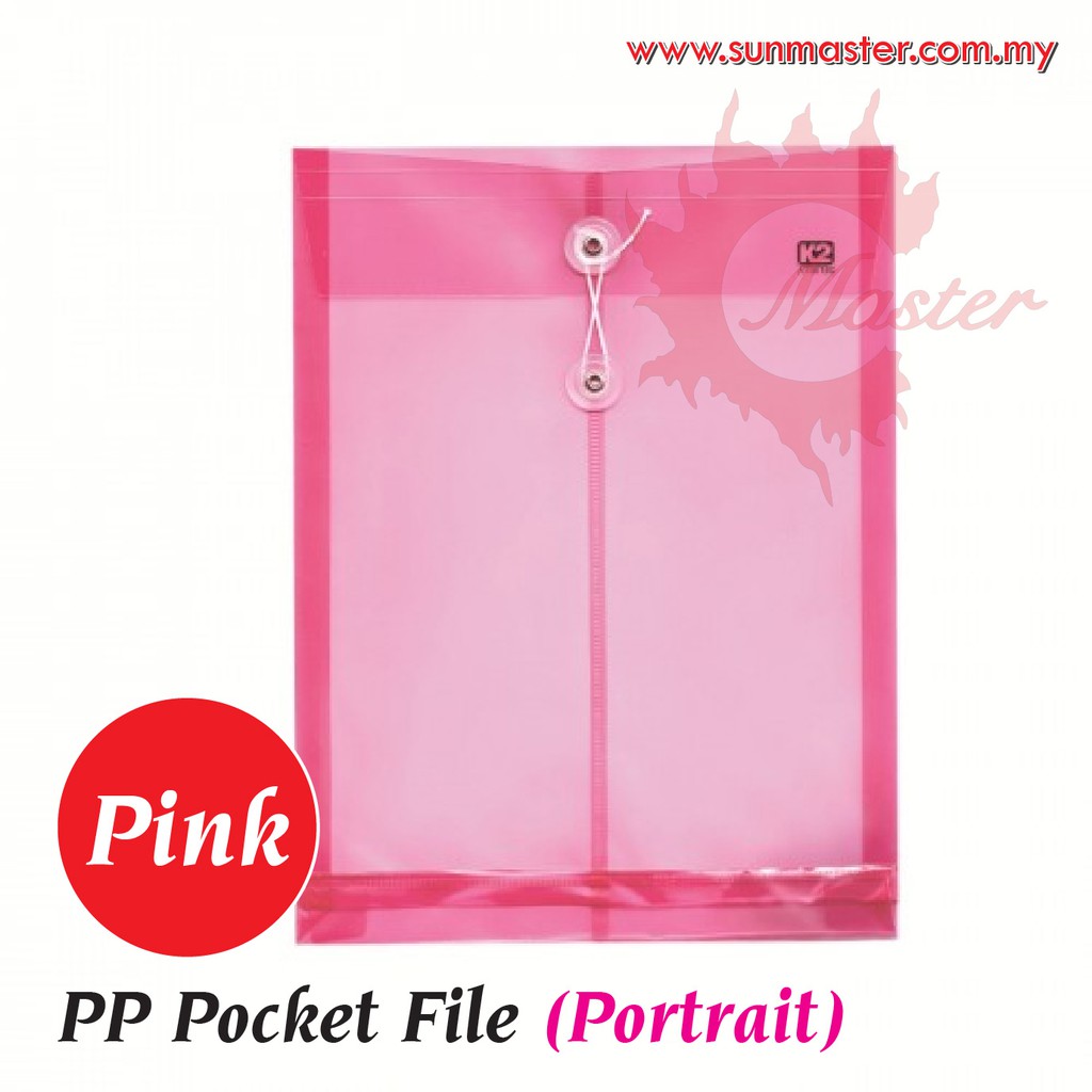 A4 PP Pocket File with String PP Envelope File PP String / Document