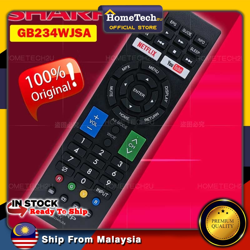 Original SHARP LCD/LED/SMART TV ORIGINAL REMOTE CONTROL (GB234WJSA