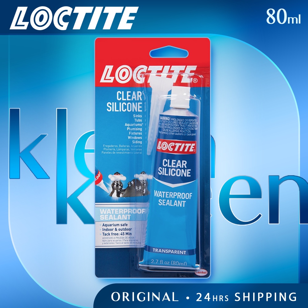 Loctite Clear Silicone Waterproof Sealant 80ml (2.7 fl oz) Shopee