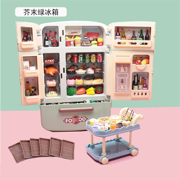 Children's Play House Kitchen Set Large Simulation Refrigerator Toys