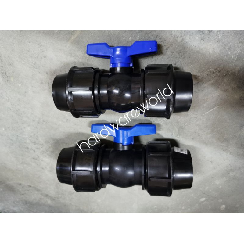 [50mm 63mm] Compact ball valve for Poly Pipe HDPE Stop Cock Tap