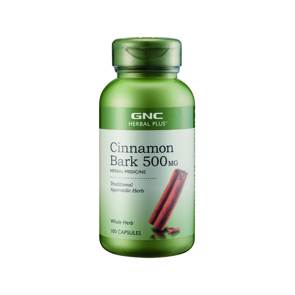 GNC HERBAL PLUS® Herbal Medicine Cinnamon Bark 500mg (100 capsules