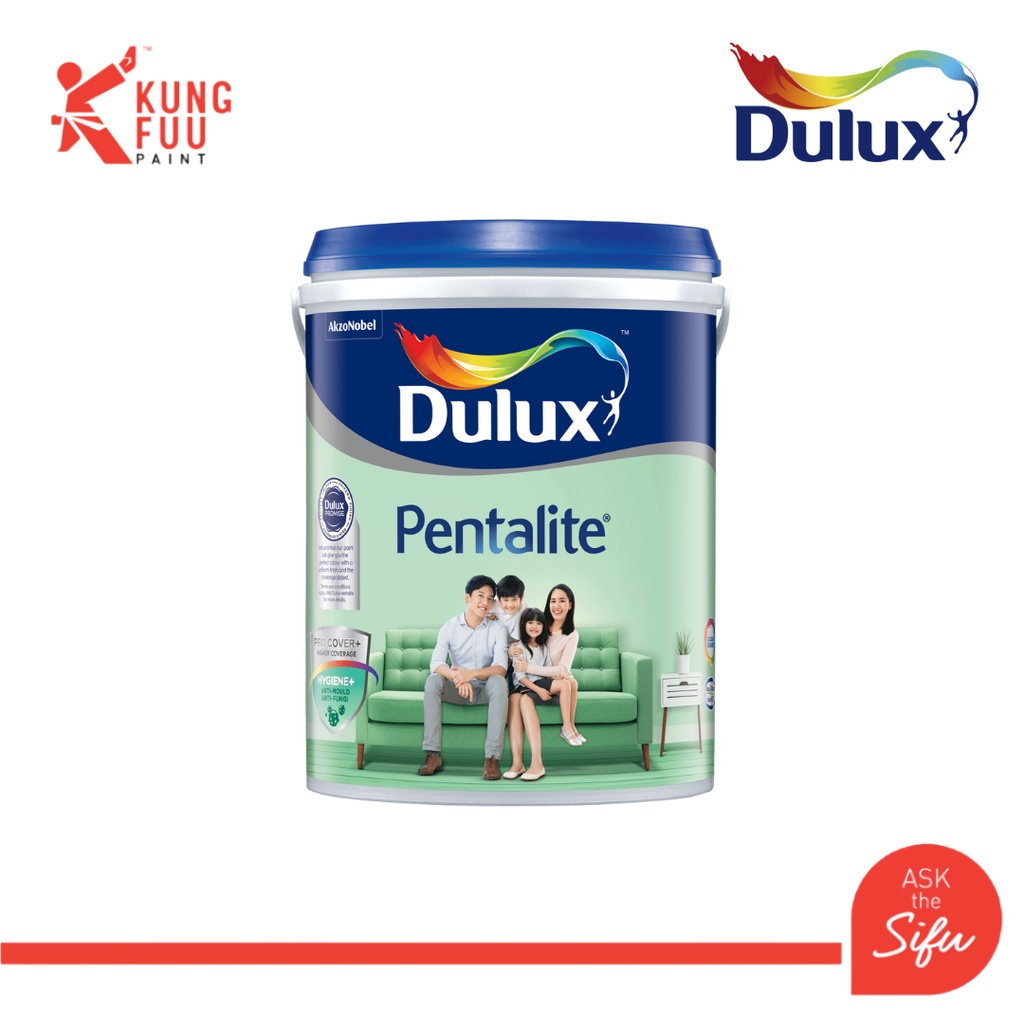 Dulux 5 Litre / 18 Litre / 20 Litre Pentalite White Interior Wall Paint
