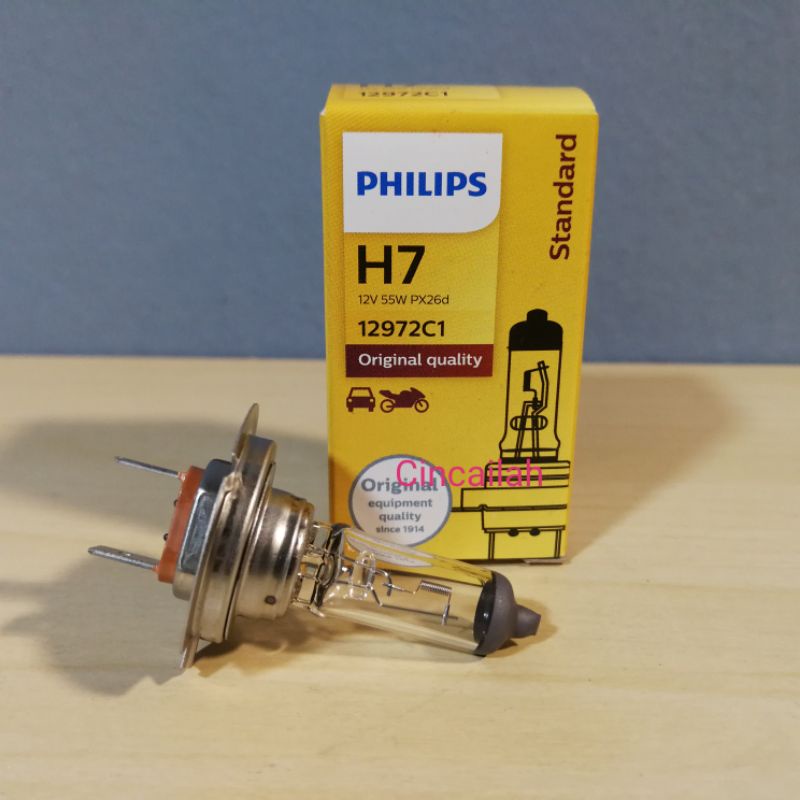 Original Philips H7 Standard Halogen Bulb 12V 55W 12972C1 Shopee Malaysia