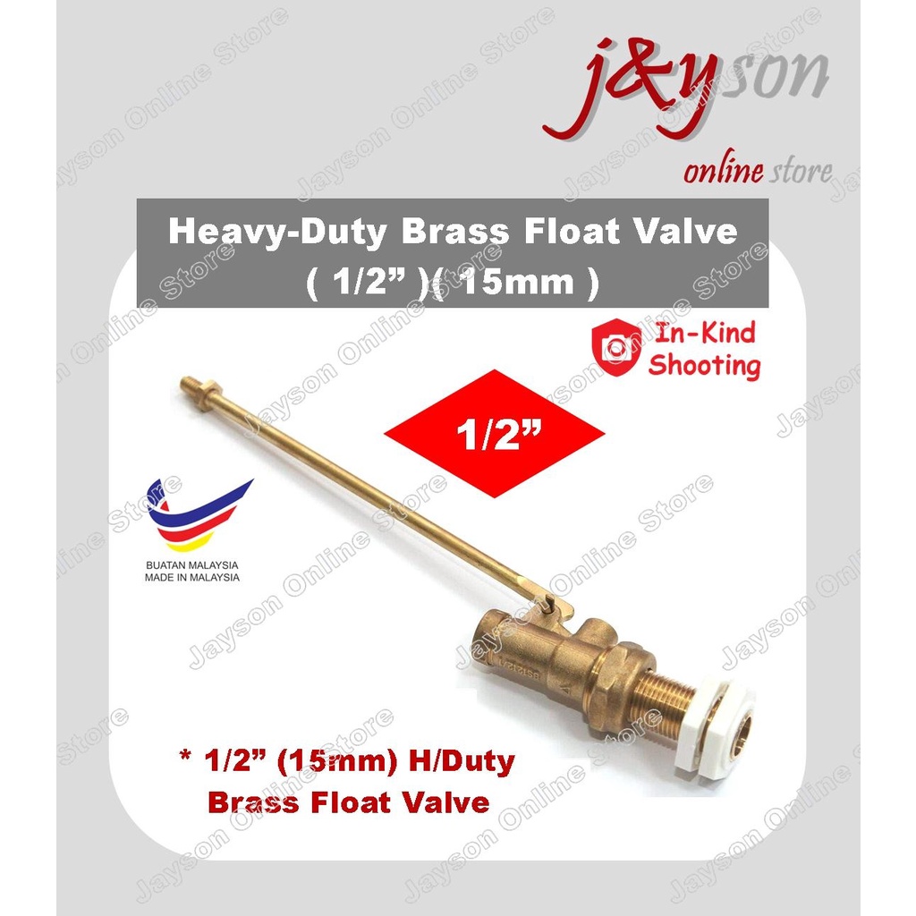 1/2" 15mm Heavy Duty Brass Float Valve Flow Control KITA CITY JTC