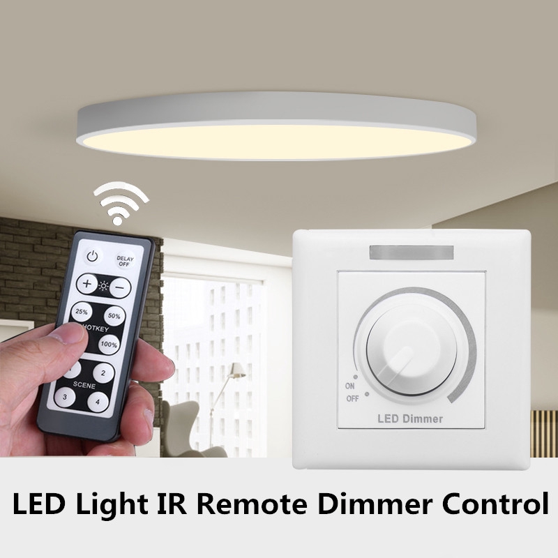 LED Dimmer Max 150W With 12 Keys IR Remote Control Wall Dimmer Switch