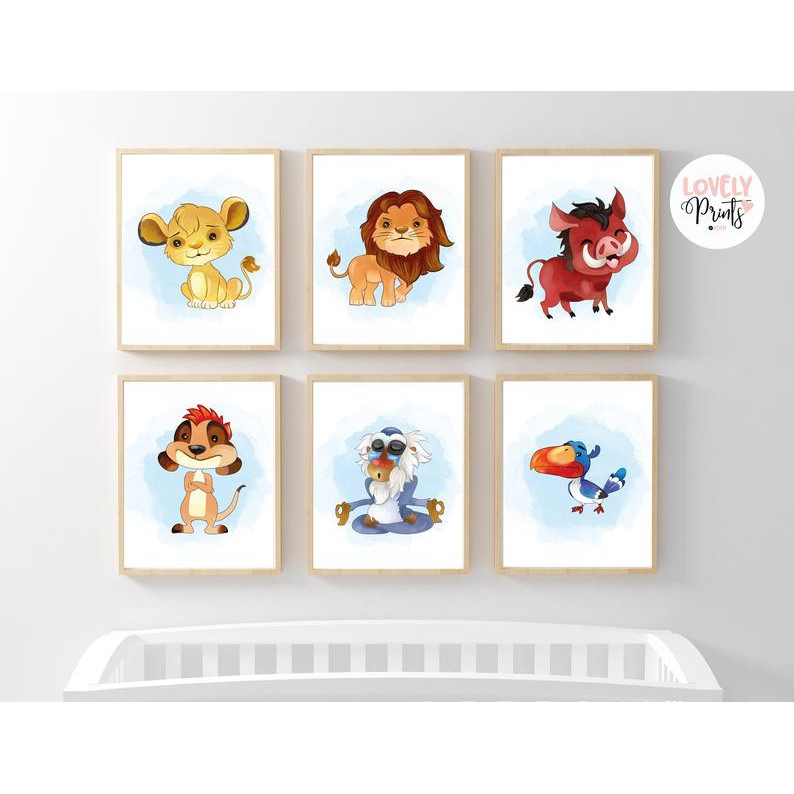 Set of wall paintings for children with cute animals Shopee Malaysia