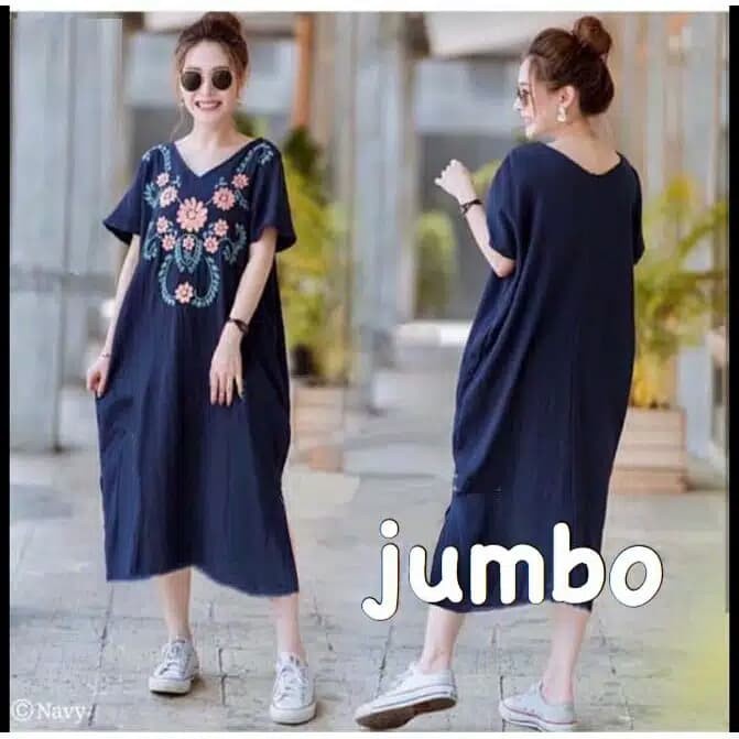 Jumbo Dress Pelita jumbo Women's Clothing jumbo Women's fashion Hq