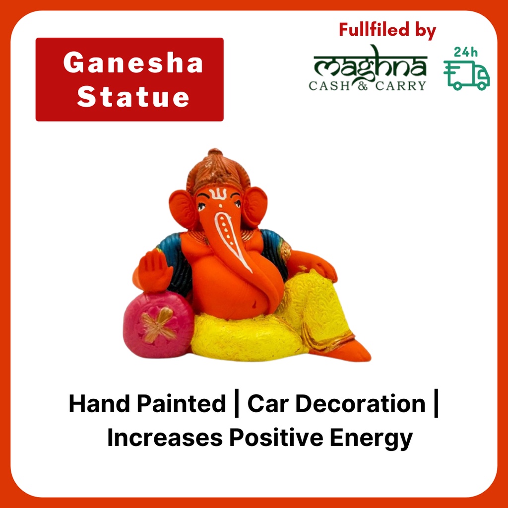 Orange Ganesha Statue Shopee Malaysia