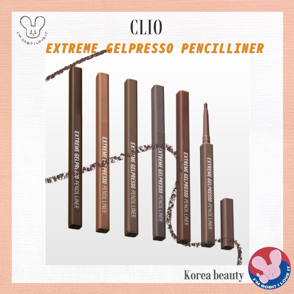 [CLIO] EXTREME GELPRESSO PENCILLINER 5 types clio eyeliner / clio