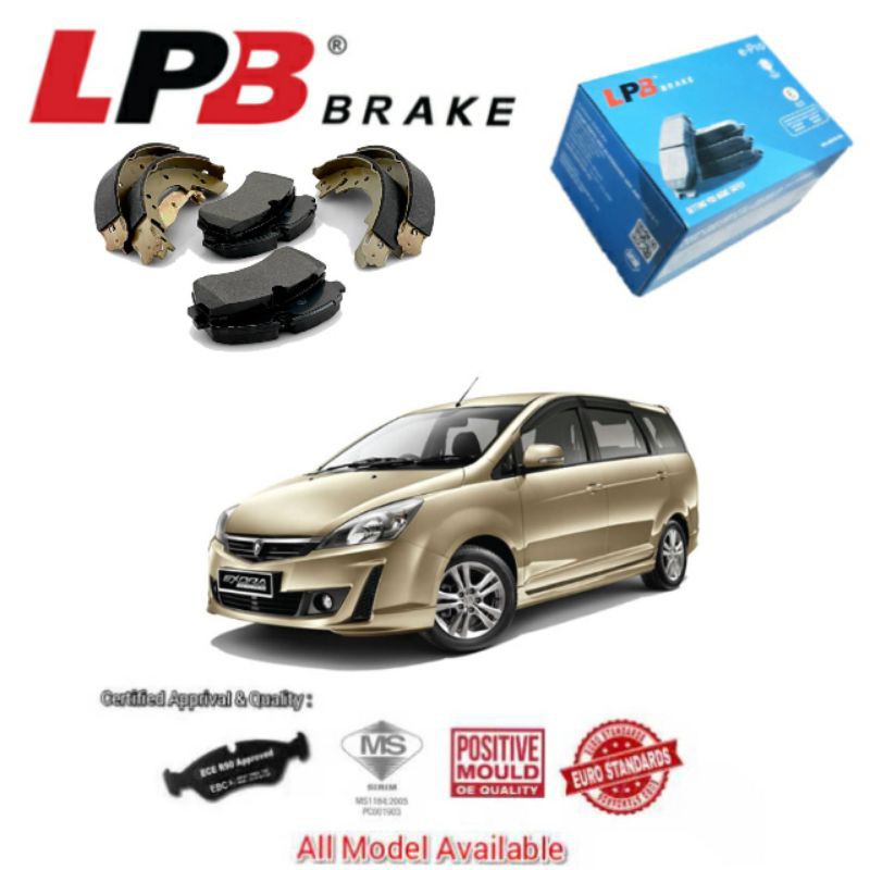 Proton Exora Bold Turbo Front & Rear Brake Pad LPB EPro Shopee Malaysia