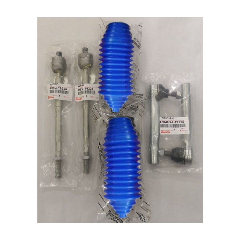 Tie Rod End+Rack End+Steering Boot Cover (Toyota Oem) for Toyota Altis
