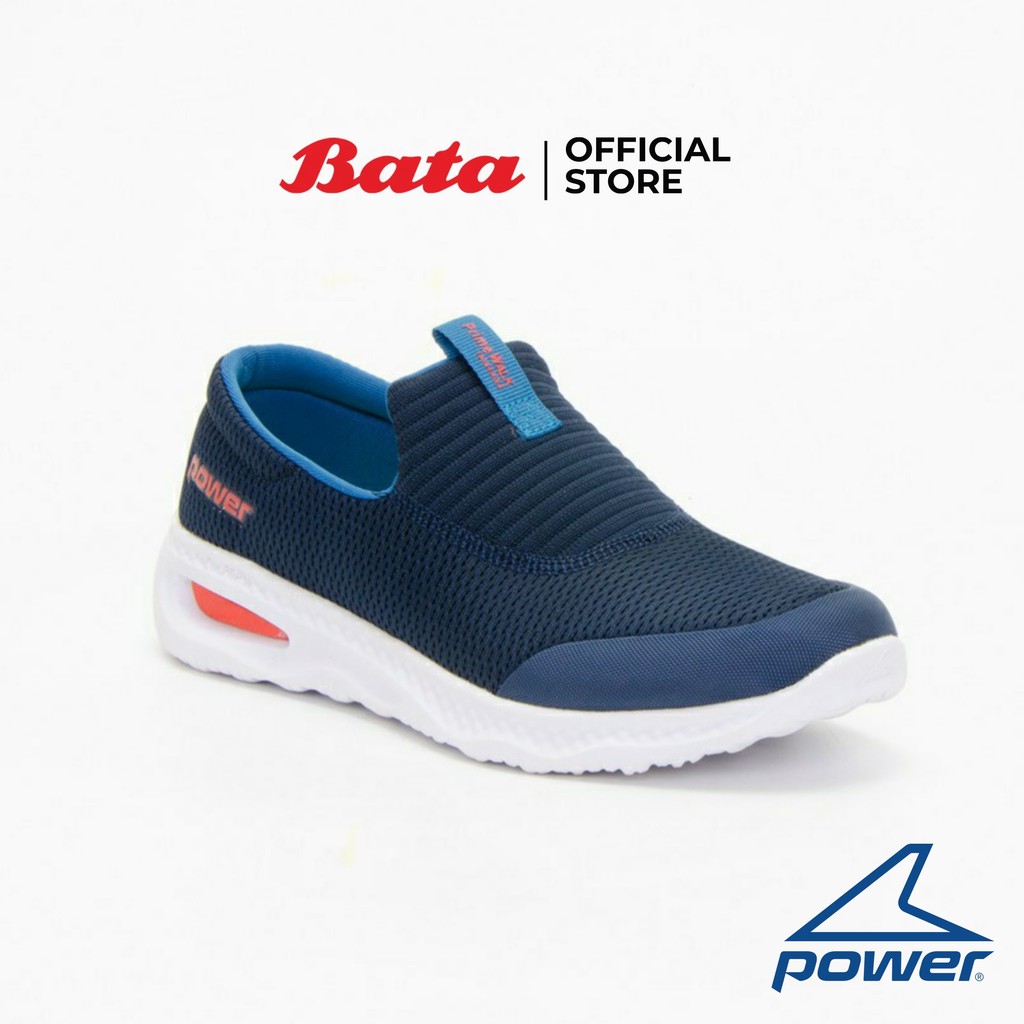 Bata Power Men's Sport Walking Shoes Sneakers DD100 Slip On Blue