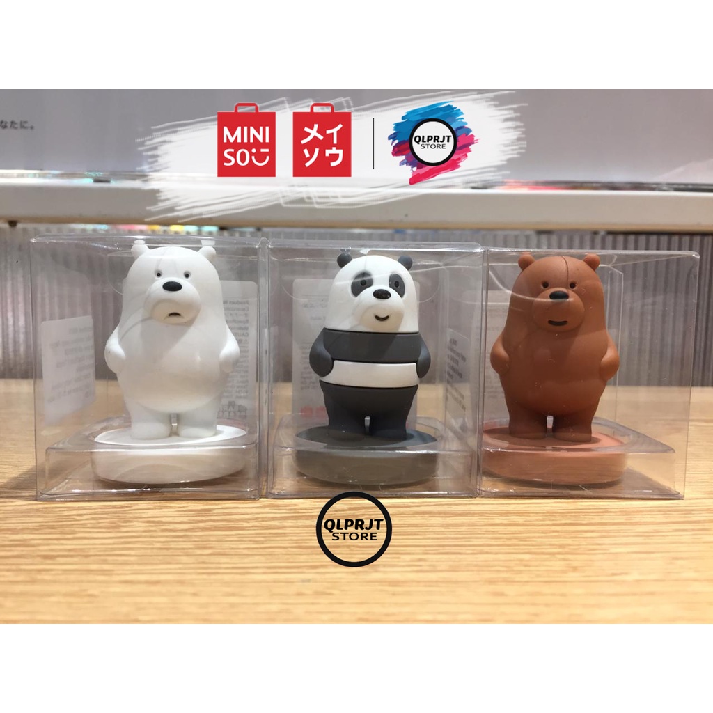 Cute Display We Bare Bears x Miniso Miniature Decoration Shopee Malaysia