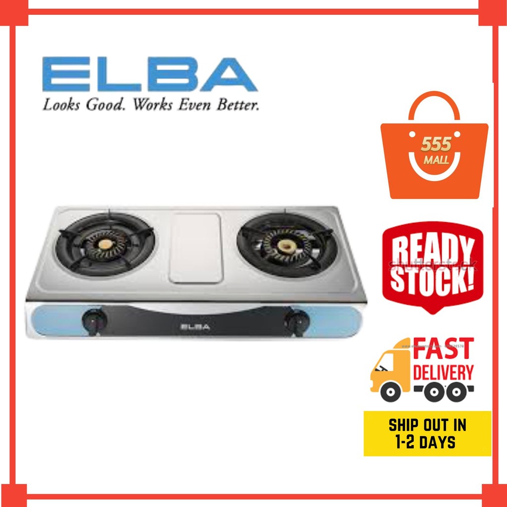 Elba Dapur Burner Gas Stove with Stainless Steel Body EGSF7112(SS) I