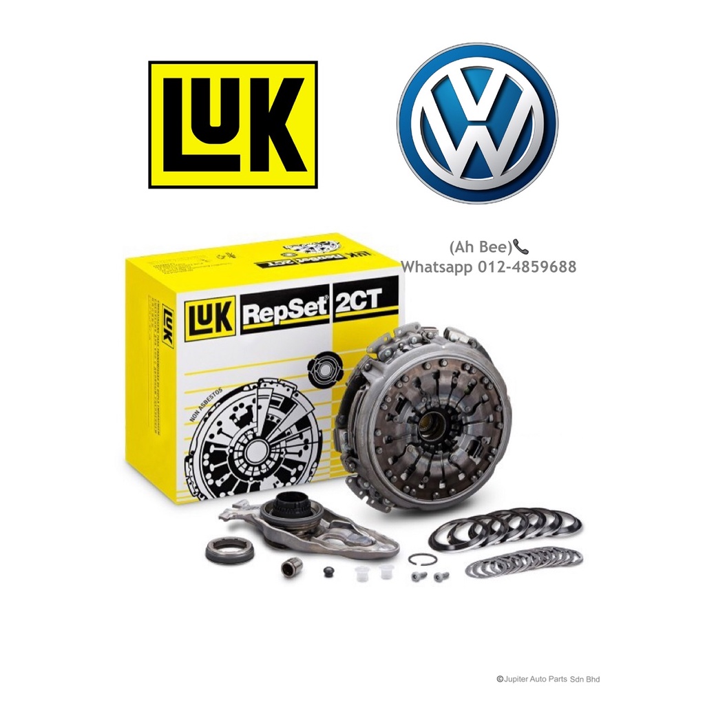 VOLKSWAGEN CLUTCH KIT SET LUK OEM VW JETTA 1.4 / BEETLE/ GOLF/ PASSAT