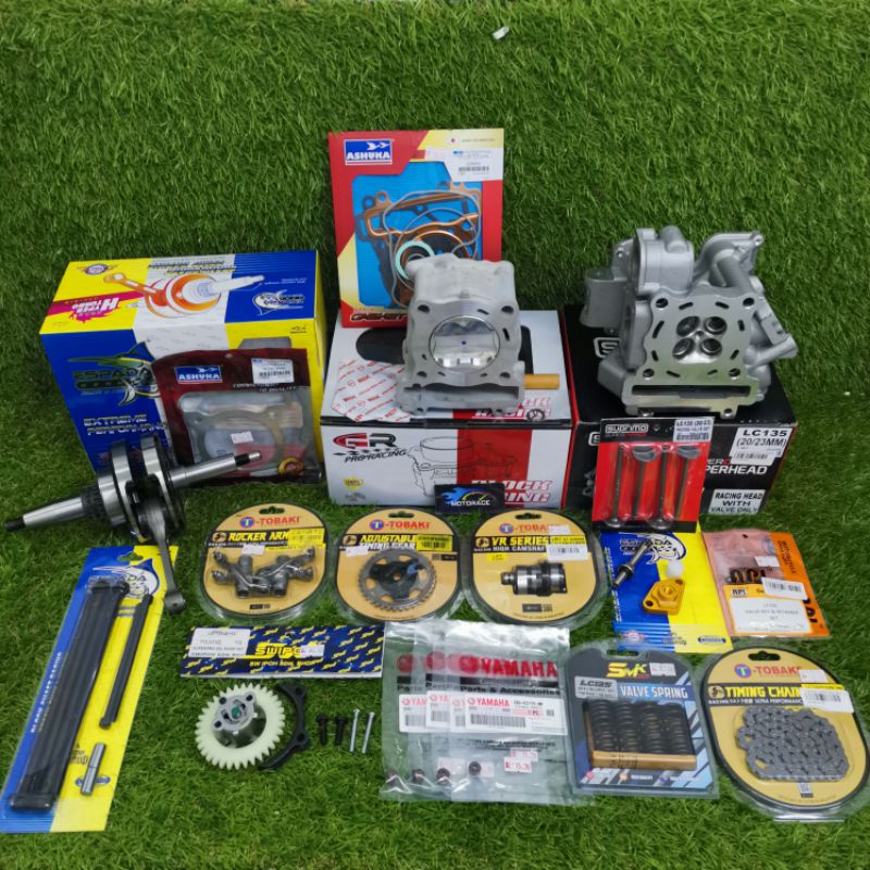 PACKAGE CRANKSHAFT LC135 4S / 5S / Y15ZR SPEC 63MM JET 4MM YAMAHA COMBO