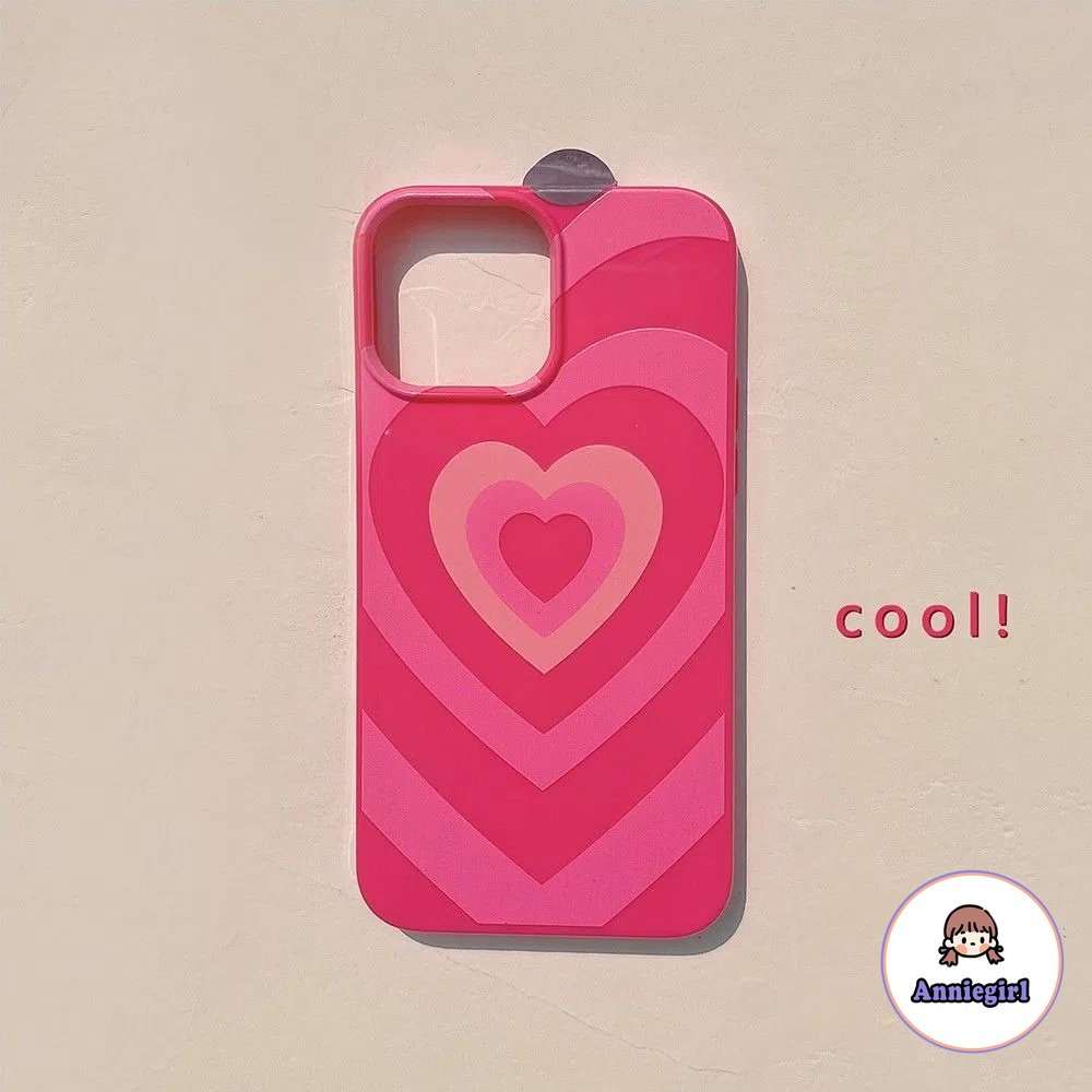 Sweet Pink Love Heart Phone Case Compatible for IPhone 14 13 12 11 Pro