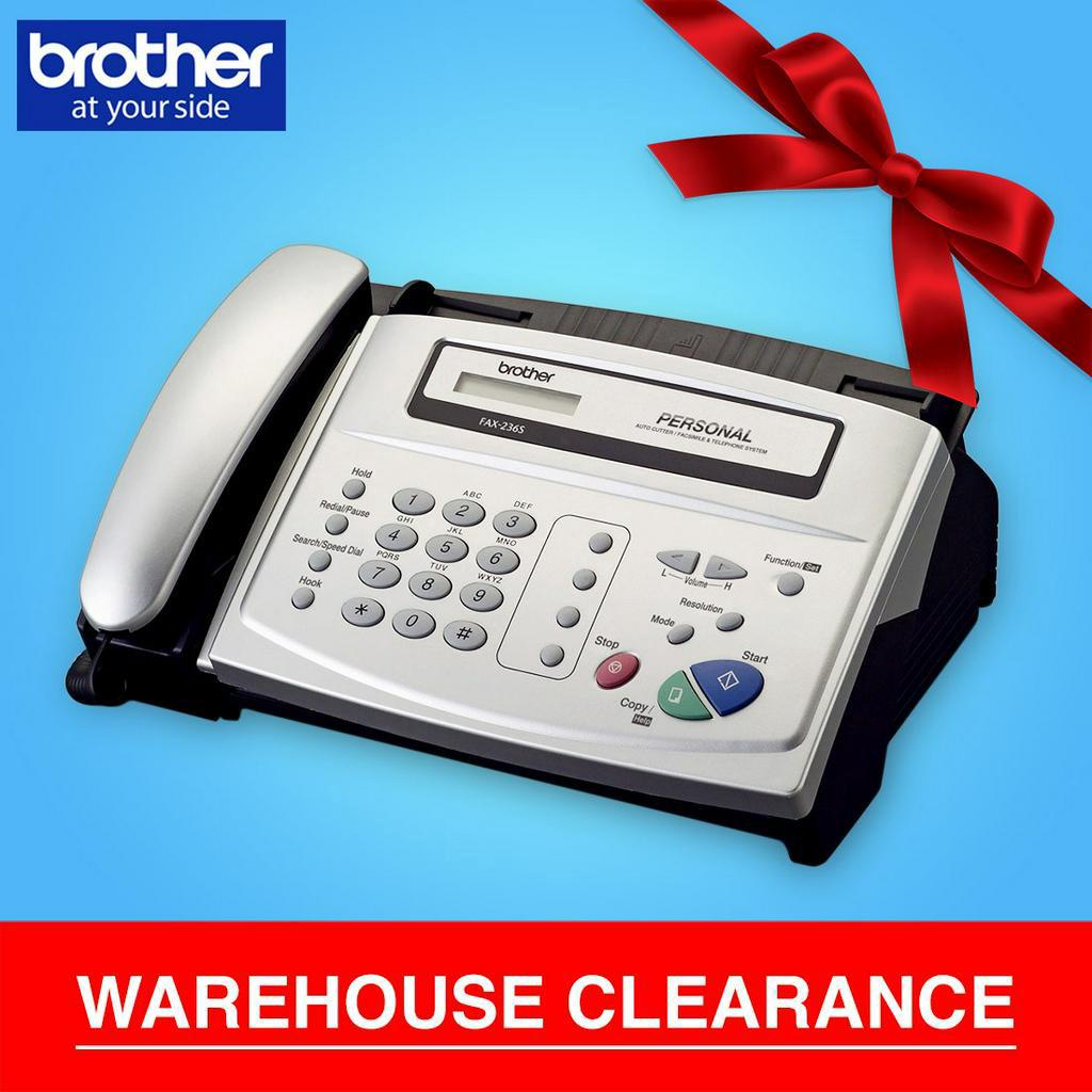 Brother FAX236S Thermal Fax Machine with Phone Headset (Brother Fax