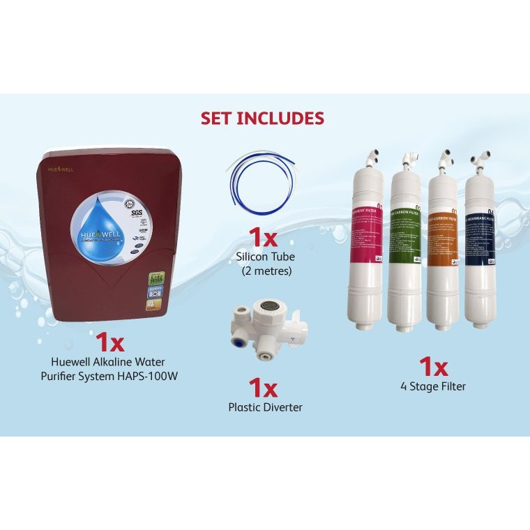 Halal Korea Alkaline Water Purifier 4 Stage High Quality Water Purifier