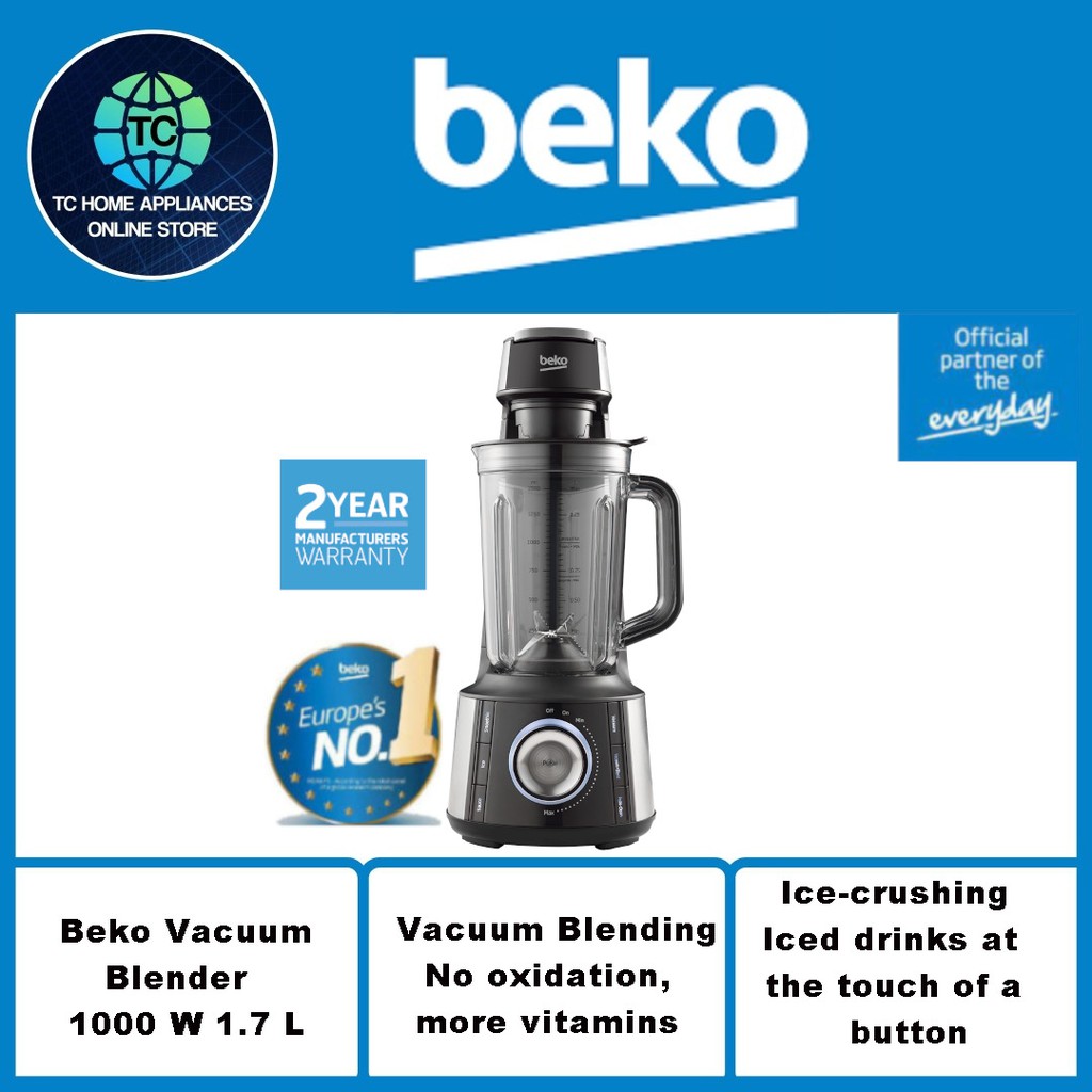 Beko Vacuum Blender 1000 W 1.7L (TBV8104BX) Shopee Malaysia