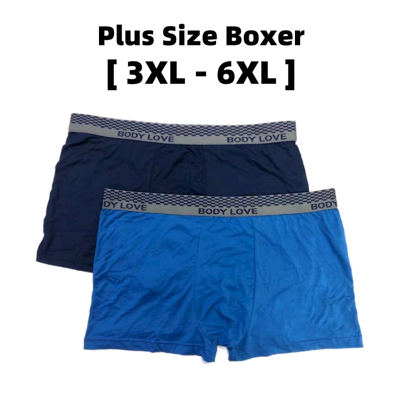 (Plus Size) Boxer Men Big Size Underwear Seluar Dalam Lelaki Dewasa