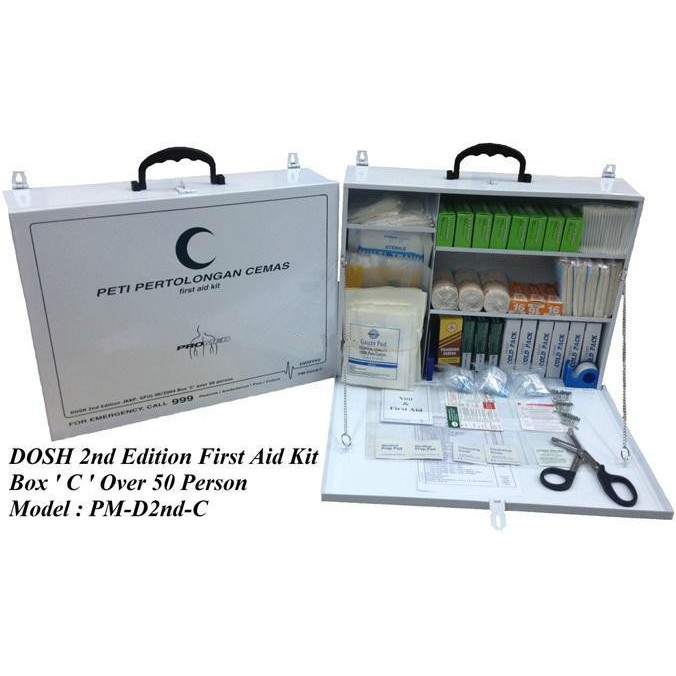 DOSH 2nd Edition JKKP First Aid Kit BOX C Above 50 Pax Shopee Malaysia