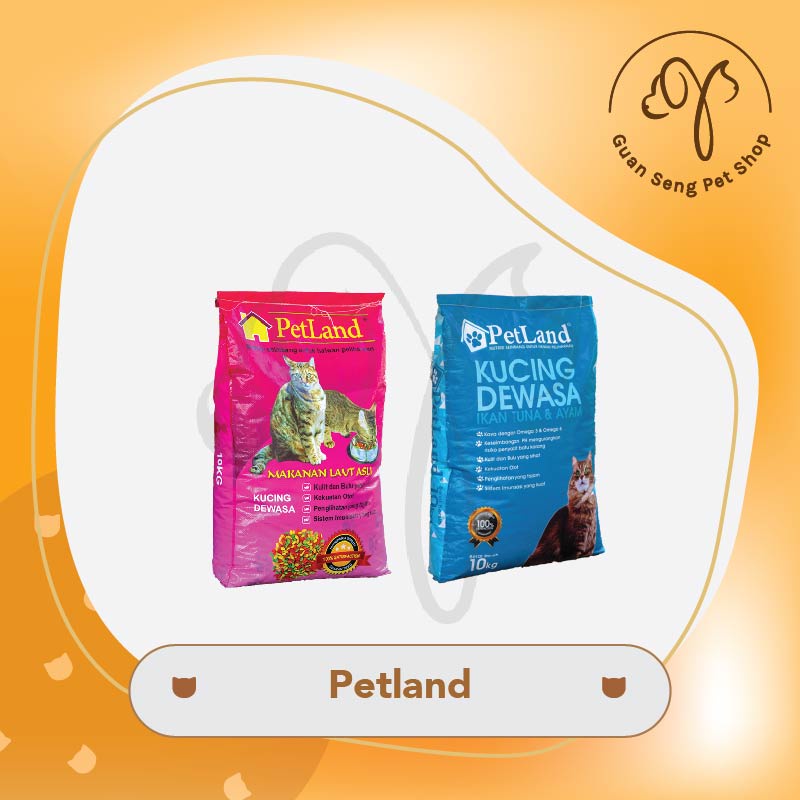 Petland Cat Food Dry Food Tuna Ayam Chicken Tuna Seafood 10kg Shopee