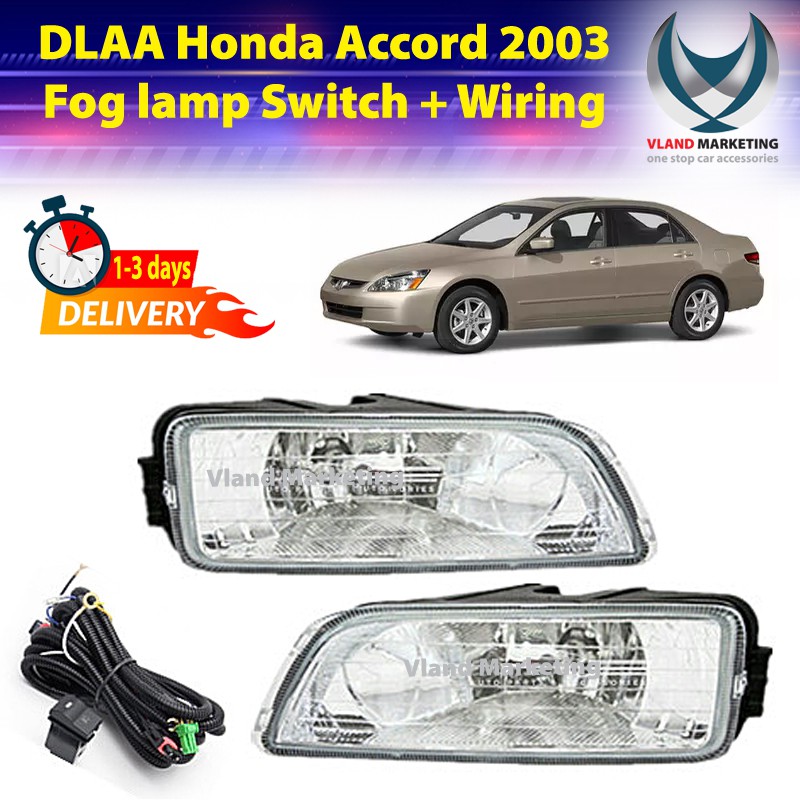 DLAA Honda Accord 2003 - 2006 Spot light Fog lamp Fog light Fog lamp