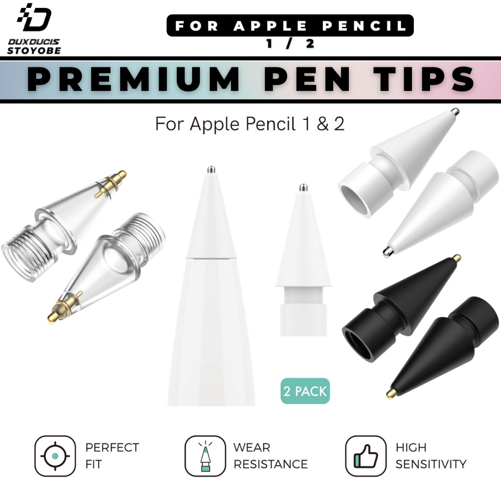 STOYOBE Replacement Pencil Pen Tips for Apple Pencil 1 2 1st 2nd Gen